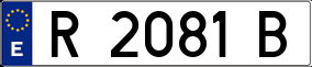 Trailer License Plate